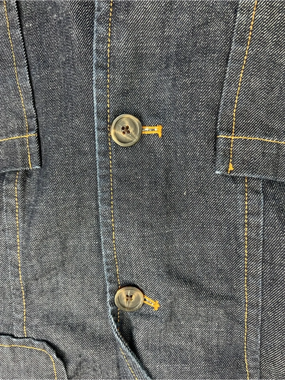GAP Dark Wash Denim Blazer Jacket Women’s Structured Jean Jacket Sz 8 - Picture 10 of 11
